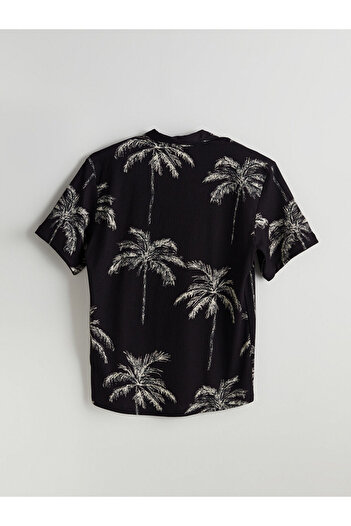 LC Waikiki Lcw Vision Regular Fit Kurzarm-Gemustertes Herrenhemd