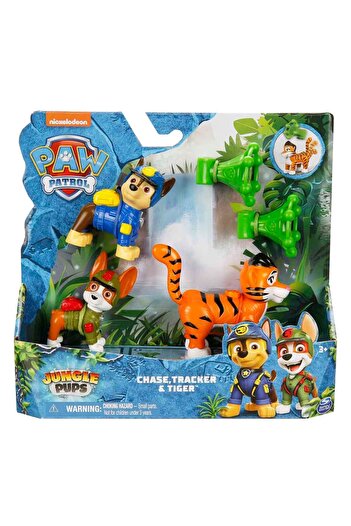 PAW PATROL أبطال الغابة - تشيس تراكر والنمر