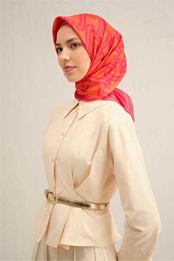 Armine Armi̇ne Twill Silk Scarf 2025 Summer Season 9343D02-89