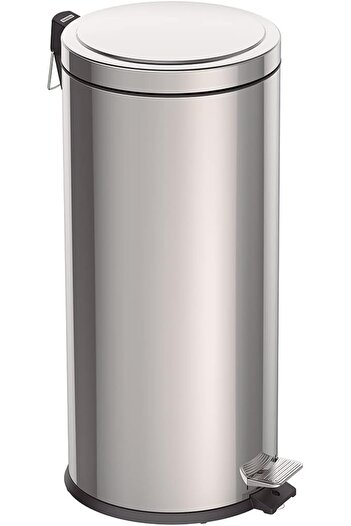 TRAMONTINA Since 1911, Made In Brazil - 30l Stainless Steel Pedal Trash Bin With A Removable Internal Bucket