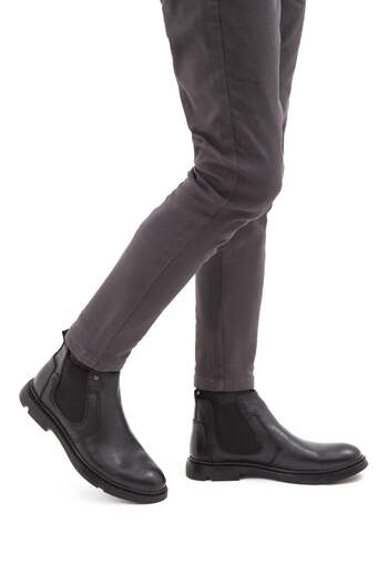 Tamer Tanca Tamer Tanca Ανδρικές μπότες από γνήσιο δέρμα Classic 818 525 Erk Boots Sk21-22