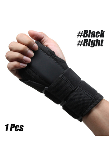 Choice Black-Right 1PC Wrist Brace Carpal Tunnel,Adjustbale Wrist Support &Metal Splint Stabilizer,Night Sl