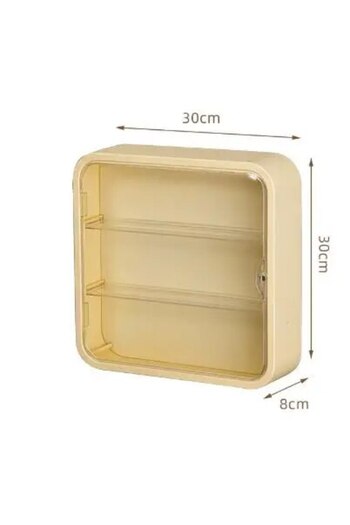 Choice Cream Yellow Wall Mounted Doll Blind Box Storage Display Rack Magnetic Suction Figurine Display Cabi