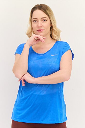 Nike Women Dri-FIt Short Sleeves Training Top, Blue