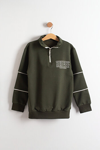 TRENDİMİZBİR Girl - Zippered More More Written Seasonal Set