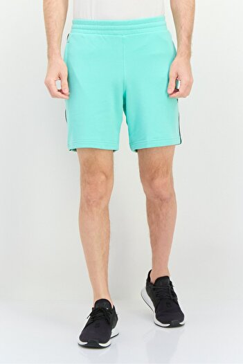 adidas Men Sportswear Fit Embroidered Logo Outdoor Shorts, Light Green