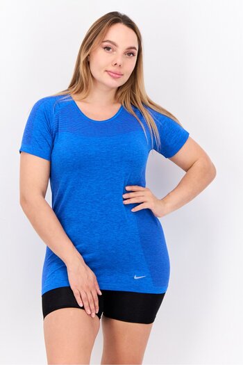 Nike Women Dri-Fit Short Sleeves Training Top, Blue