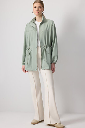 Touché Privé Style Collar Crepe Jacket