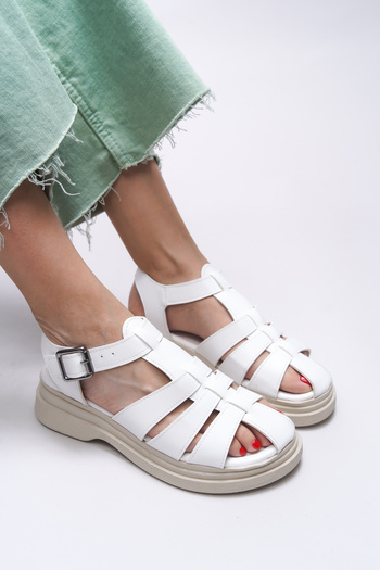 Riccon Rellynthi Women's Sandals 0012700   White Skin