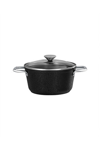 Madame Coco Κατσαρόλα Noir Titanium Deep - Μαύρη - 22 cm