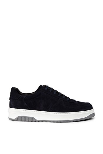 Deery Men's Sneakers - Genuine Suede Blue Shoes