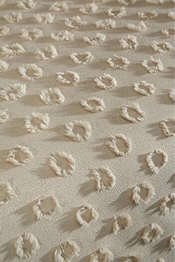 EVYA %100 Pamuklu Ponponlu Pike Takımı Çift Kişilik 200x230 cm Yumuşak Nefes Alabilir Yazlık Yatak Örtüsü