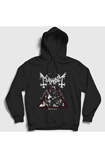 Presmono Φούτερ Unisex Black Darkness Mayhem Hooded 64443tt