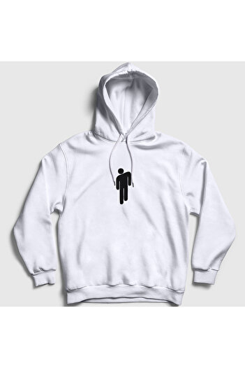 Presmono Billie Eilish Unisex Φούτερ με λευκή κουκούλα - Blohsh 154097 ττ