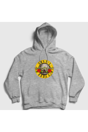 Presmono Φούτερ Guns N' Roses Unisex Grey Hooded - 58543tt