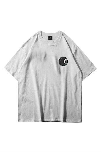 Trendiz Λευκό μπλουζάκι Unisex 8 Ball