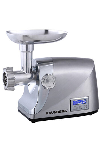 Hausberg Mincer HB-3455, 3500W, 2Kg/min, Vegetable pusher, Aluminum housing, Copper motor
