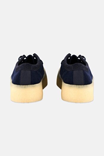 CLARKS Women Standard Wallabee Cup Lace Up Shoes, Navy
