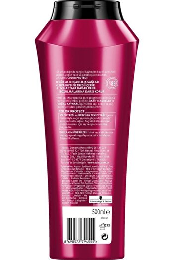 Gliss Color Perfector Renk Koruyucu Şampuan 2x 500 ML
