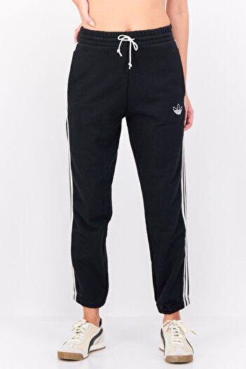 adidas Women Sportswear Fit Brand Logo Outdoor Track Pants, Black