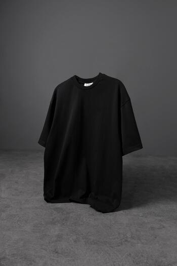 Slatra Men's Black Basic Oversize T-shirt
