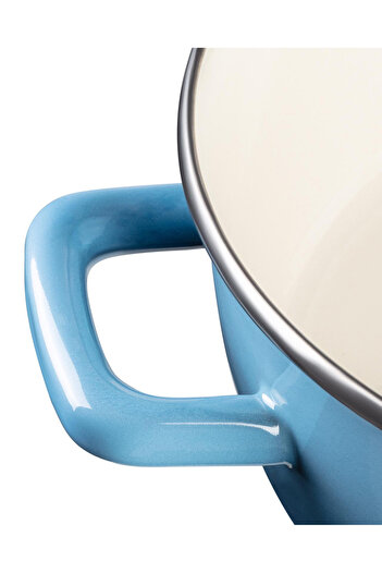 Madame Coco La Garde Kısa Tencere - Mavi - 24 Cm