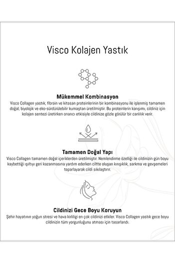 Madame Coco Colmar Visco Kolajen Yastık - Ekru