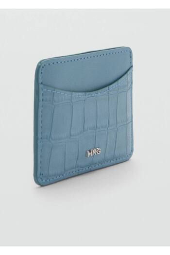 MANGO Woman Suport card cu aspect piele de crocodil
