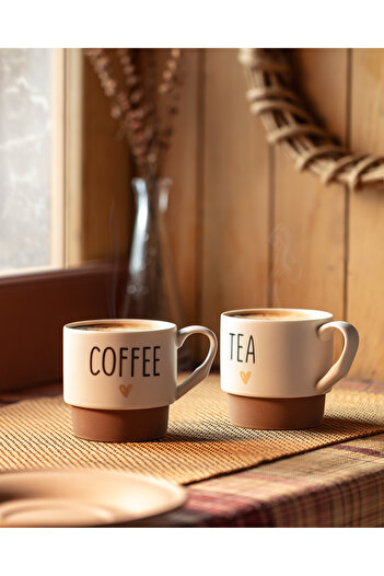 Madame Coco Set of 2 Natural Mugs