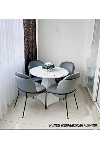 BiSandalye 6'lı Mutfak Sandalyesi Salon Sandalyesi Yemek Odası Sandalyesi Papel Sandalye Ofis Sandalyesi