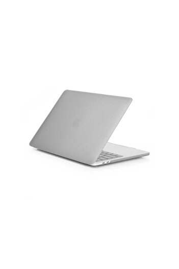 Megafox Teknoloji Apple Macbook 13.3' New Pro Συμβατό MSoft Ματ Κάλυμμα, Άχρωμο