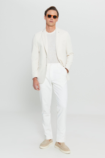 ALTINYILDIZ CLASSICS Чоловічий 360 Еластичний Slim Fit Бавовняний Блейзер Моно Комір Рукав з манжетами