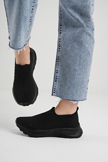 Beyond Kadın Siyah Triko Sneaker Byndsnkk30