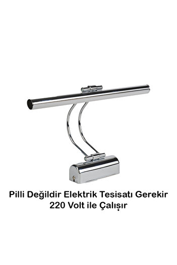 Merwish Electric Flute Led Sconce 6500K Lighten Bathroom Table Study Desk Wall Lighting Silver
