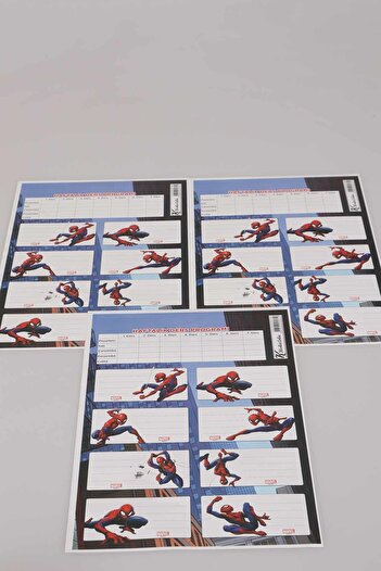 SPIDERMAN 24' Licensed Spiderman School Tag - with Lesson Schedule