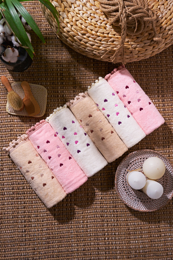 Comfort Home Premium Towel Set with Pompom - Soft, Quality |   30X50 |   Kitchen and Hand Towel