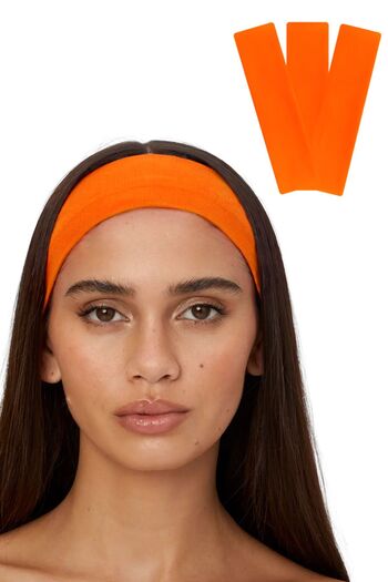 Salvia Dione 3Pcs Hair Band Cotton Women Bandana Men's Stretchy Non Slip Makeup Yoga Athlete Running Massage Sports Hair Band