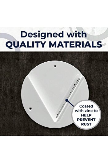 Choice WHITE 1pc Circular Can Opener Kitchen Cabinet Bottom Cover Bottle Opener Table Bottom Can Opener