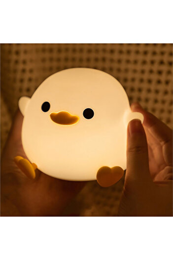Choice Style A Duck Silicone Night Light for Children with Timer Usb Rechargeable Dimming Touch Lamp Sleepi