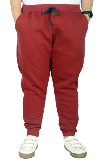 ModeXL Mode Xl Large Size Men's Tracksuit Bottoms 3ip 20583 Claret Red