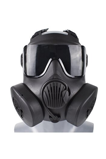 Choice Black-Black Lens Protective Tactical Respirator Mask Full Face Gas Mask for Airsoft Shooting Hunting