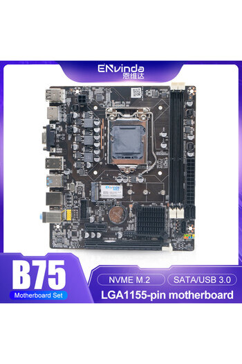 Choice اللوحات الأم ENVINDA B75 اللوحة الأم LGA 1155 ثنائية القناة DDR3 ذاكرة SATA III USB 3.0 لـ Intel Co