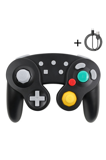 DUTRIEUX black Bluetooth Gamepad Wireless GC Controller For Switch Gamecube Compatible With Nintendo Switch/L