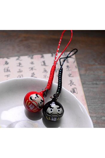 Choice SET Japan JDM Lucky Keychain Bell Key Ring Fortune Cat Keyring Wealth Health Attraction Gift Shoppin