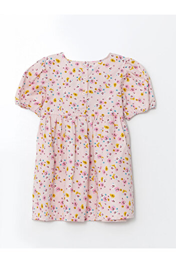 LC Waikiki Crew Neck Printed Girl's Dress