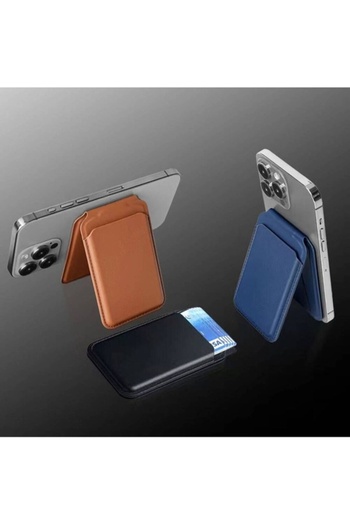 morfide Zore Crd-06 Faux Leather Look Magnetic Card Holder