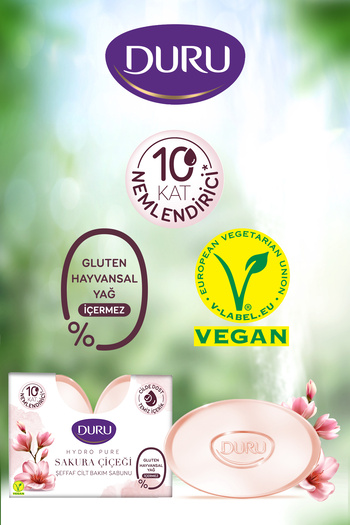 Duru Hydro Pure Sakuraçiçeği 6 Adet Sabun 3x270 gr Gluten İçermez