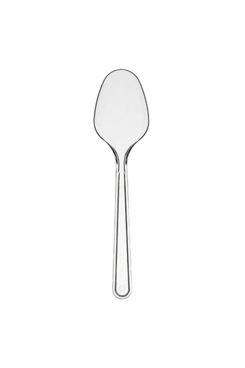 Poppy Hard Thick Plastic Spoon 100 Pieces 1St Quality Luxury Transparent Spoon Maycup