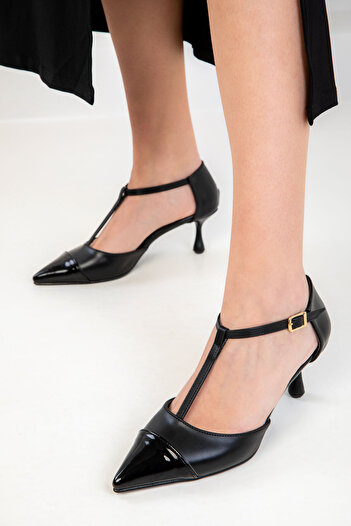 SOHO Black Women's Classic Heeled Shoes 20384