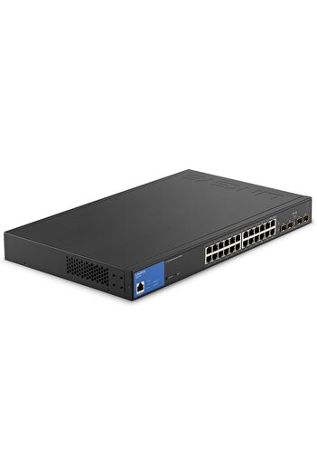 Linksys 24-Port Managed Gigabit PoE+ Switch 250W with 4 1G SFP Uplinks TAA Compliant LGS328PC